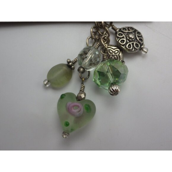 Heart Shaped Crystal  Drop Dangle Earrings Pair with 3rd Statement Women Bride - Picture 3 of 5